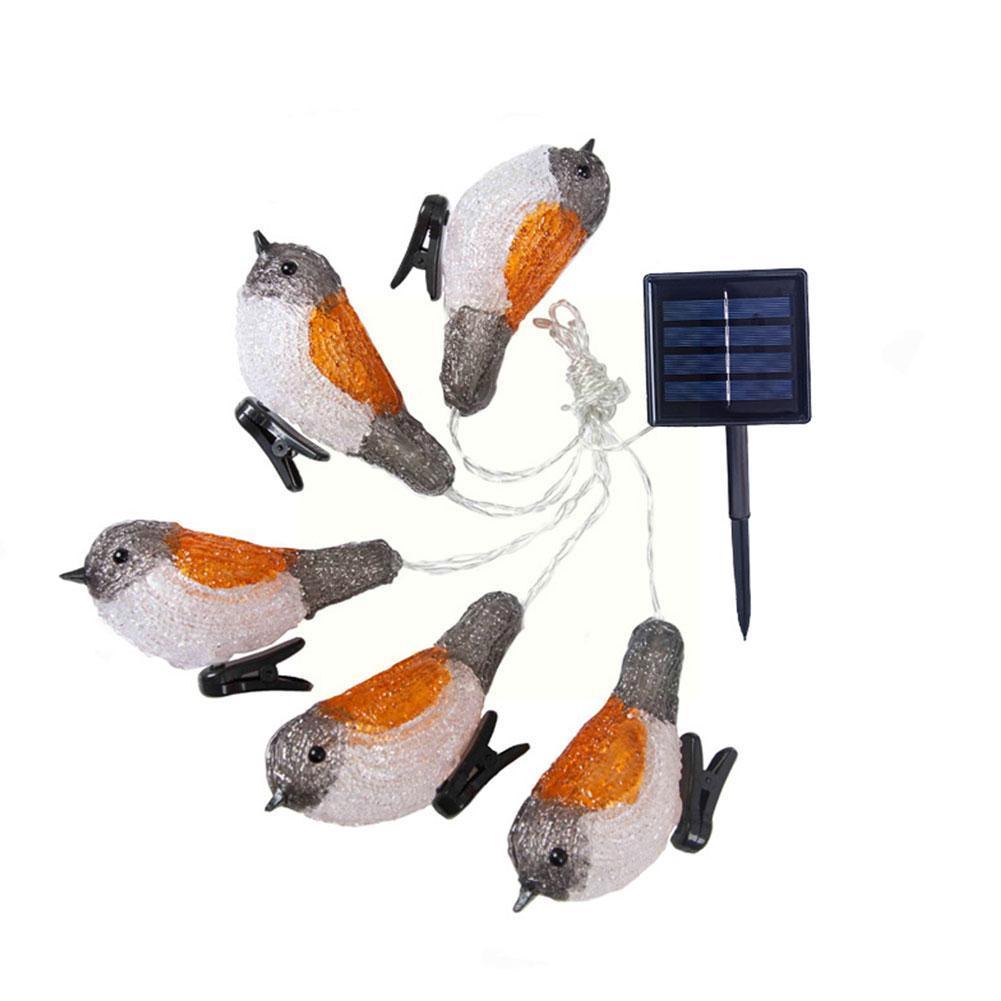Bird Led String Light Robin Acrylic Mockingbird Solar Garland Led String Usb Battery Fairy Decoration Clip Lights With Powe W3d8