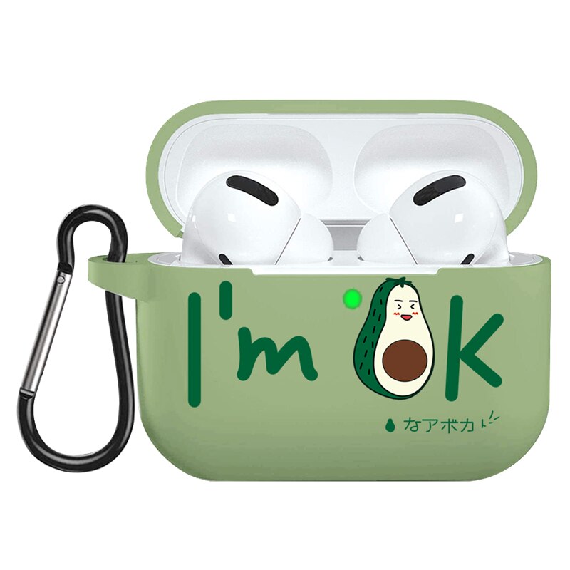 Per Apple AirPods Pro Caso Del Fumetto Sveglio di Avocado Auricolare Custodia Per Airpods 3 Molle Della Copertura Del Silicone di Ricarica Borse Caso della Cuffia capa: nygimok3d