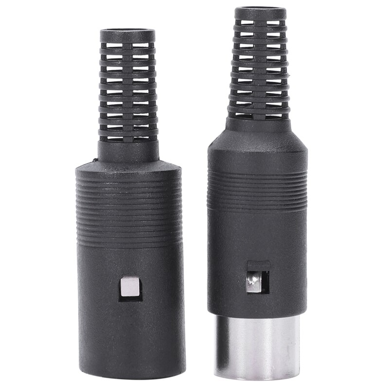 1 pair Black DIN 8-pin socket + socket o, AV port: Default Title