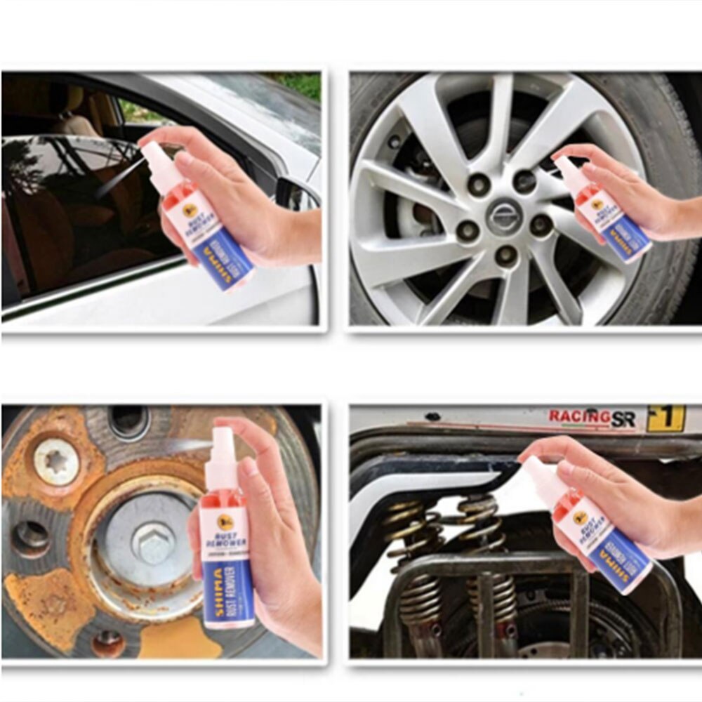 Eliminador de óxido para ventana de coche, lubricación antioxidante, limpieza de deshumidificación, mantenimiento de vehículos de doble uso, 80ml