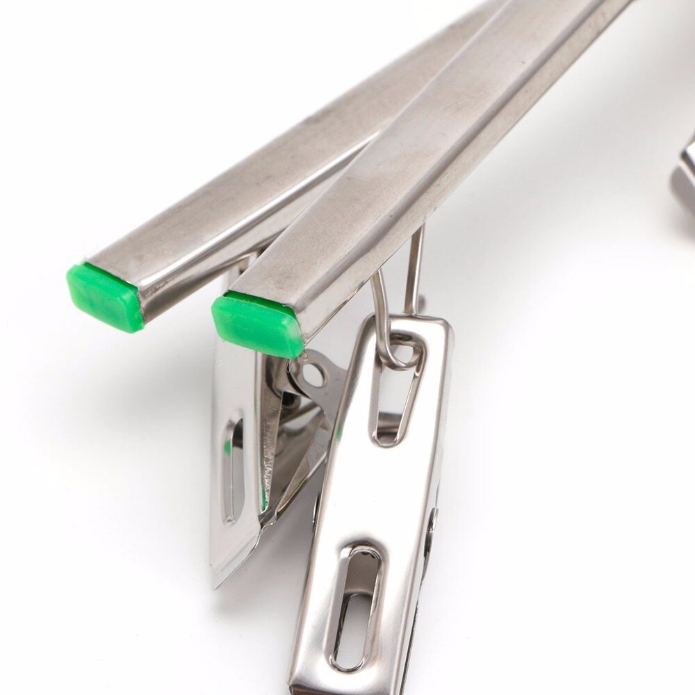 Winddicht Wasserij Sokken Handschoenen Kleerhanger Inklapbare Rvs Opknoping Rack 20 Wasknijper Drogen Rekken Outdoor