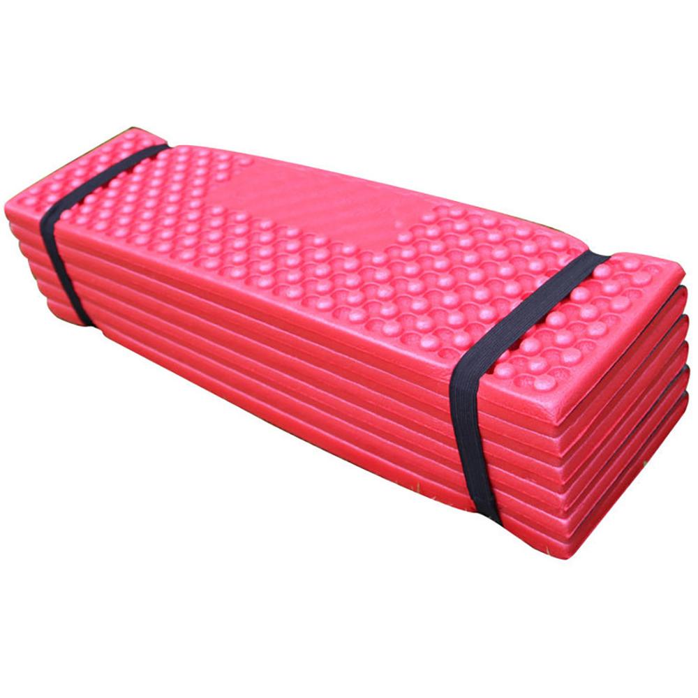 190x57CM Outdoor Camping Mat Ultra Light Foam Camping Folding Mat Beach Tent Picnic Mat Double Egg Trough Moisture Pad f3: Pink