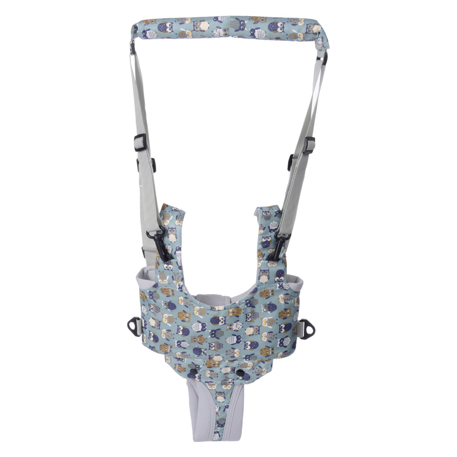 Harnais de marche à main réglable pour bébé de plus de 8 mois, Assistant de marche pour tout-petit avec entrejambe détachable pour bébé: Bleu