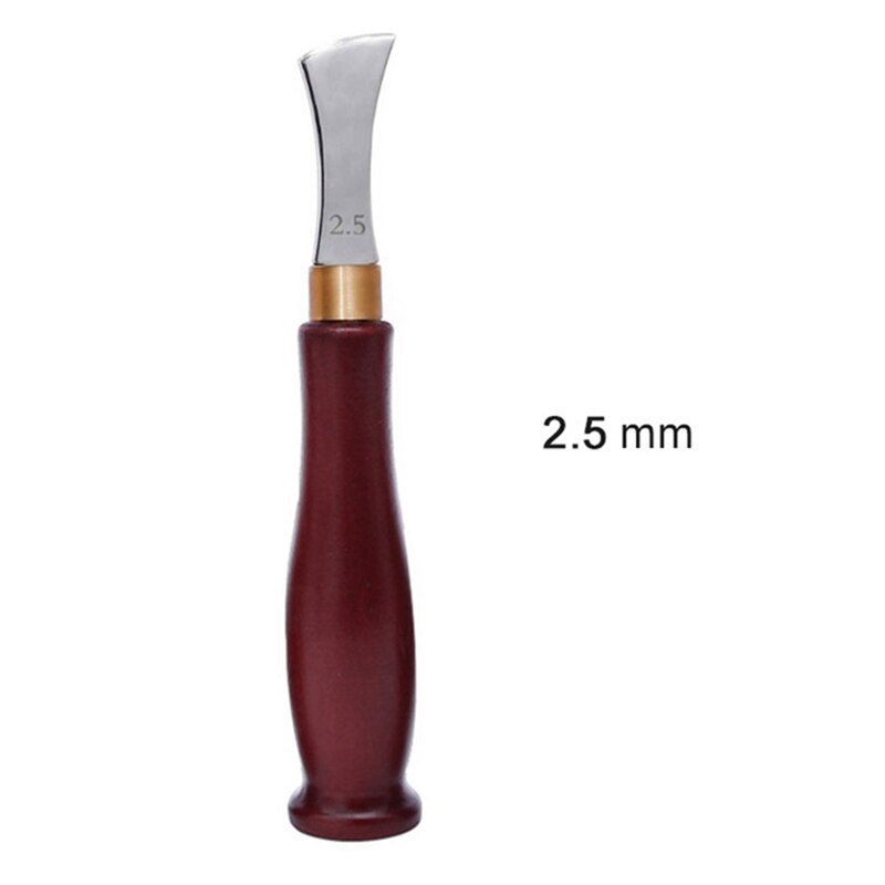 1-2*5Mm Lederen Krimpinrichting Krimpen Lederen Gebogen Periferie Lederen Crimper Leer Maken Tool Thuis Arts naaien S: XL