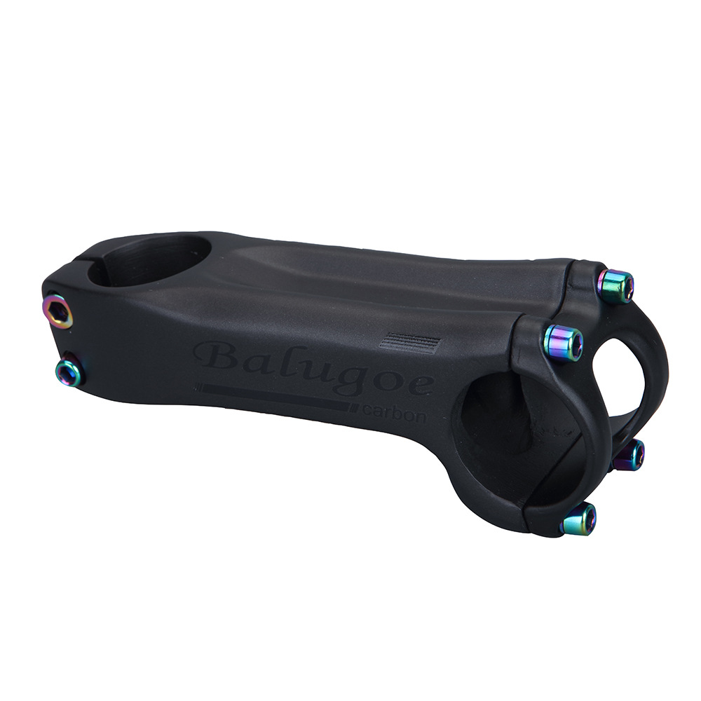 BALUGOE 28.6-31.8mm Bicycle Stem Carbon Stem Road Bicycle Stem MTB Carbon Table 6 /17 degree 70/80/90/100/110/120/130 MM