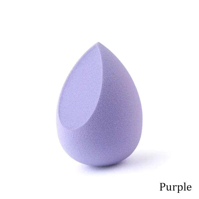 Esponja de maquillaje veteado con forma de gota de agua, esponjas correctoras para base, polvo mezclado húmedo seco, esponja cosmética, accesorios de maquillaje: Negro