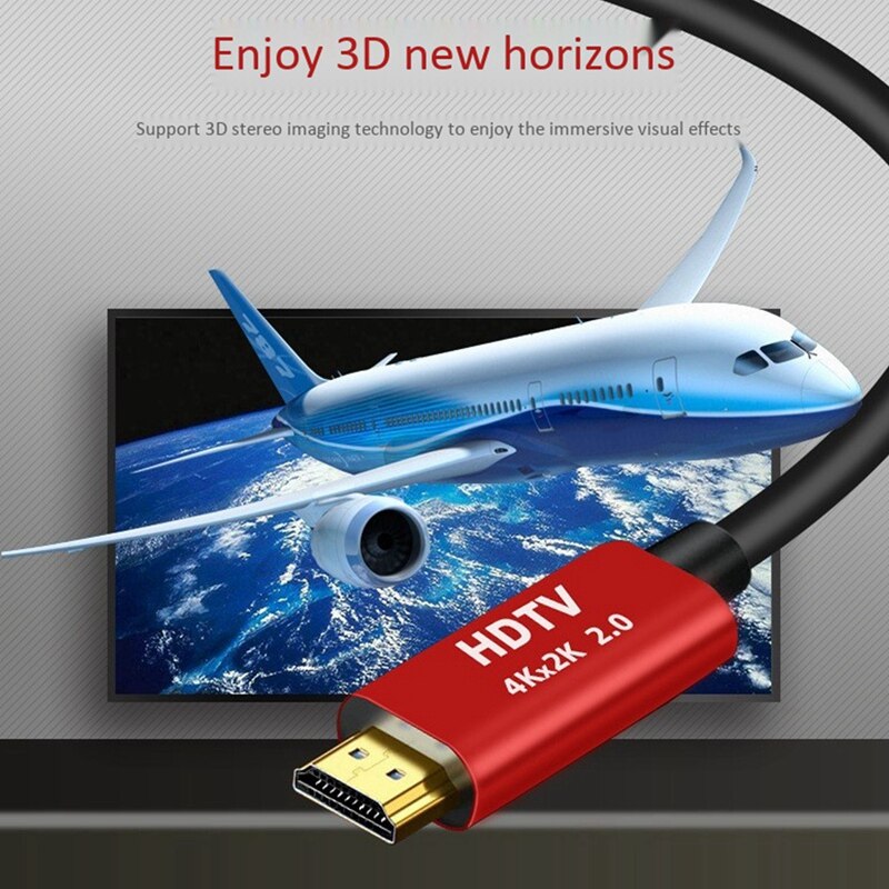 4K HDMI Cable 1.5M, [Upgraded] HDMI 2.0 Cable Supports 3D 4K@60Hz Without Ghosting At High Speed - 3840X2160