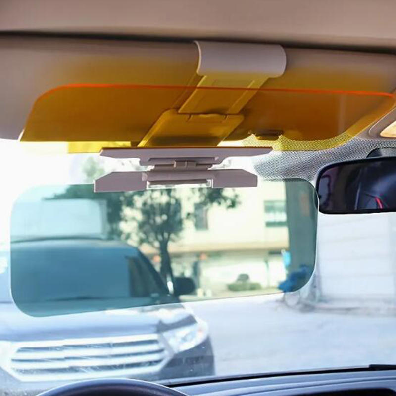Car Sun Visor Goggle Clip-on Anti-UV Anti-Dazzle Sun Visor Clip-on Extender Rotatable Vision Safety Driving At Night Accessories