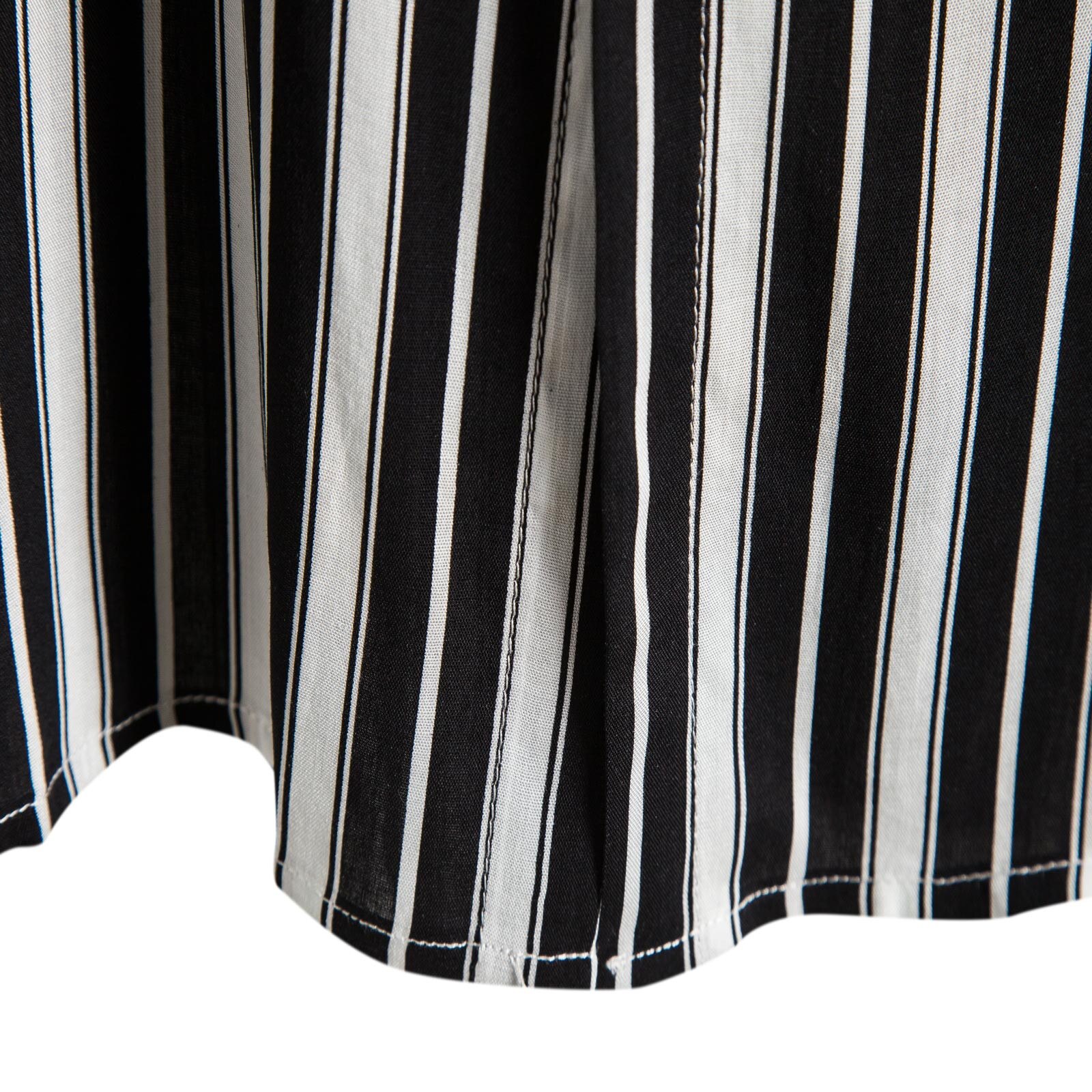 Hawaiian Shirt Man Black Stripe Shirt Turn-down Collar Shirts Short Sleeve Casual Beach Male Blouse Camisas Hombre