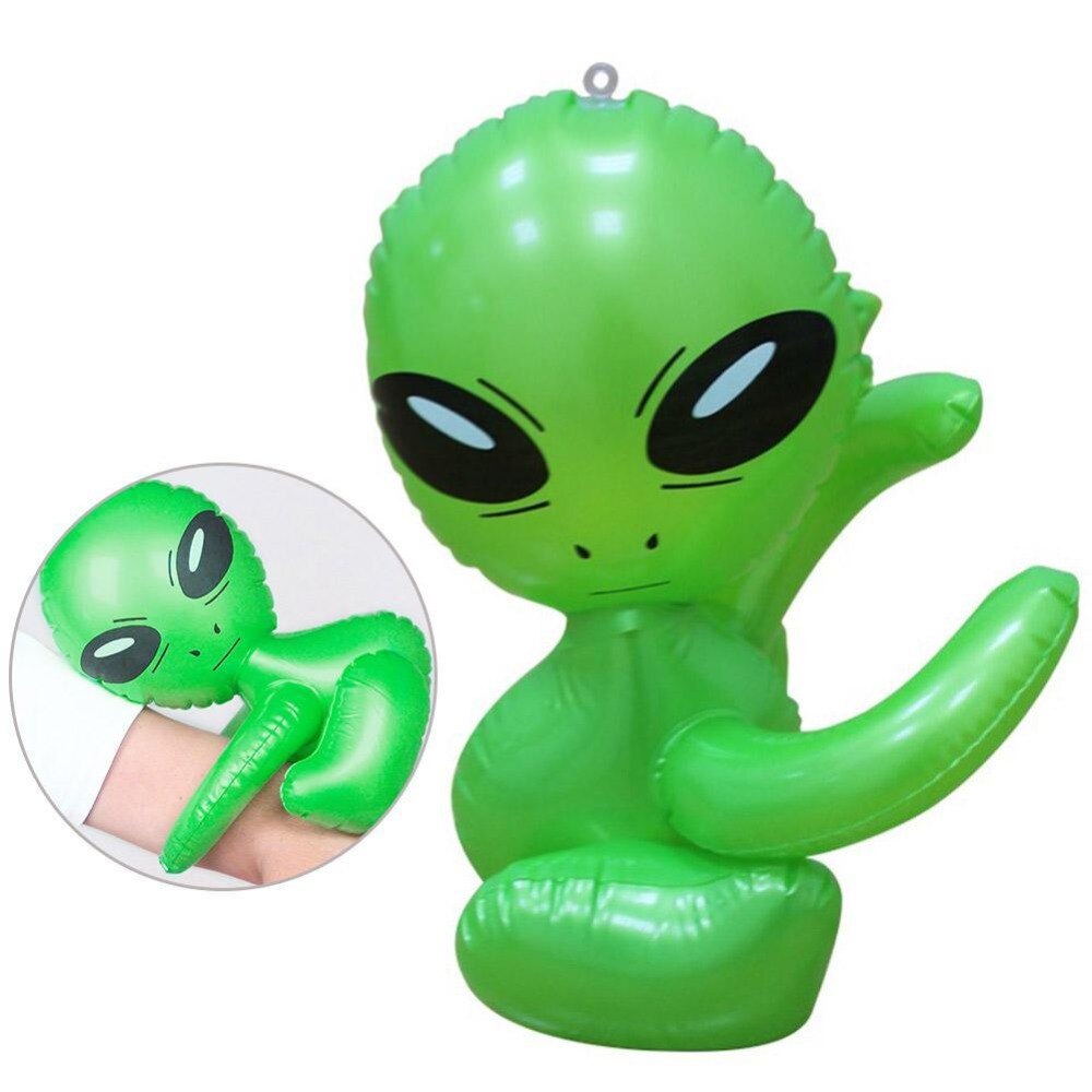 Juguetes De extraterrestre inflable Dongzhur, modelo Tricolor Alien, juguete relleno de aire, 85 cm, propiedades de escenario, protección ambiental, juguetes de PVC para niños