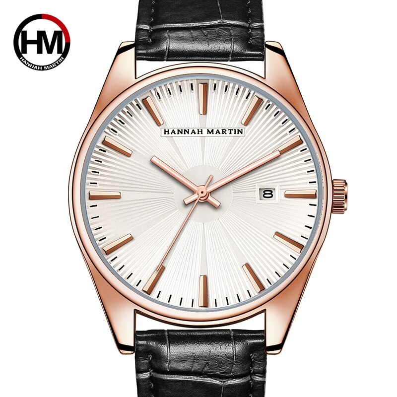 Reloj de pulsera con patrón de Sol de para hombre, cronógrafo con esfera Radial, de cuero, resistente al agua, de lujo, con calendario,