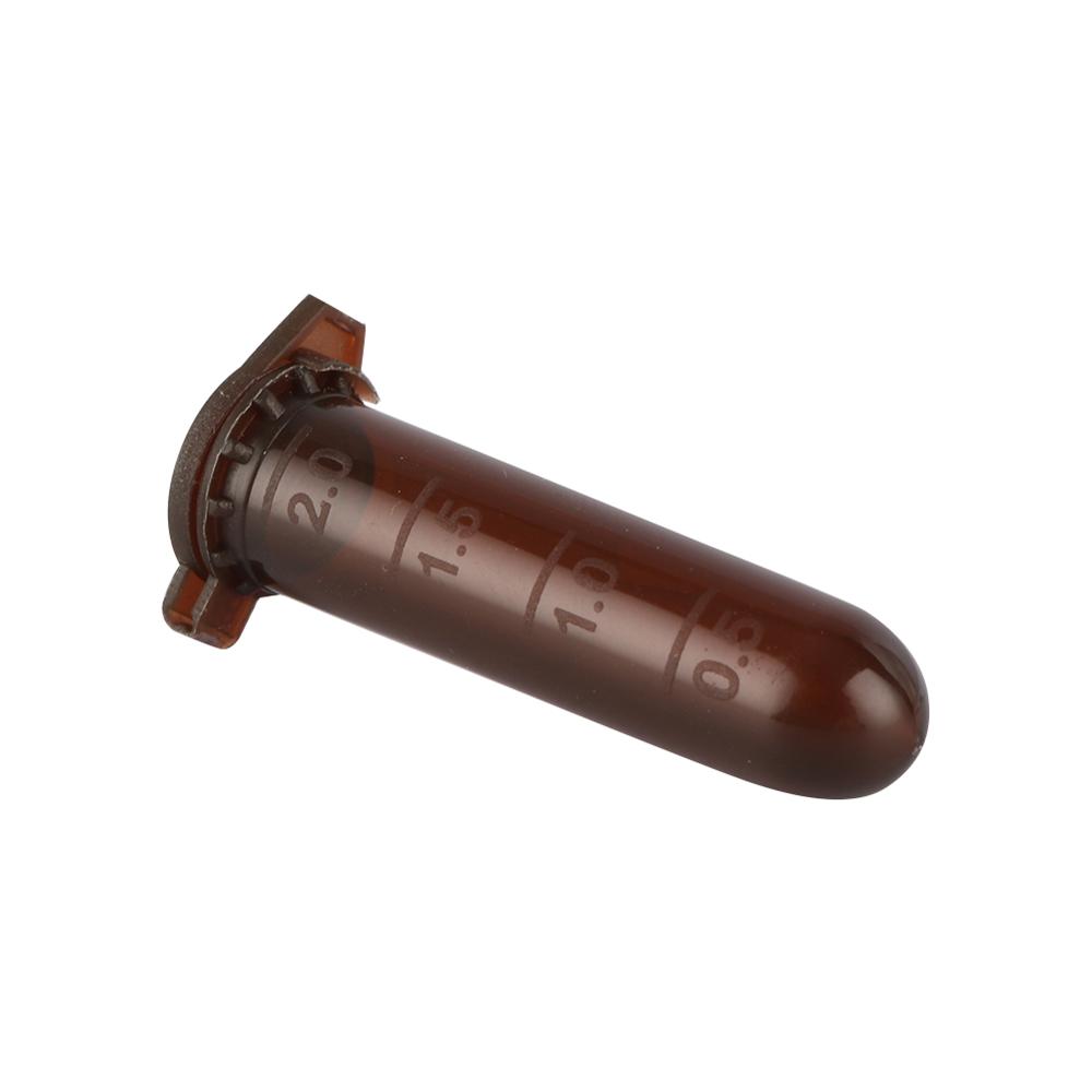 2ml Snap Cap Round Bottom Centrifuge Test Tube Laboratory Analysis Test Tube Sample Vial Container School Lab Equipment 100Pcs