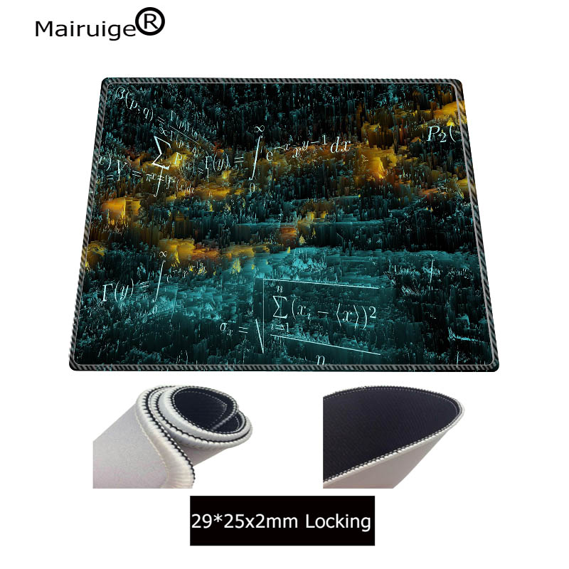 Mairuige Simple Blackboard Math Durable Rubber Large Waterproof Mouse Mat Pad Size for 400*900*3mm Lock Edge Mousepad: 250X290X2MM