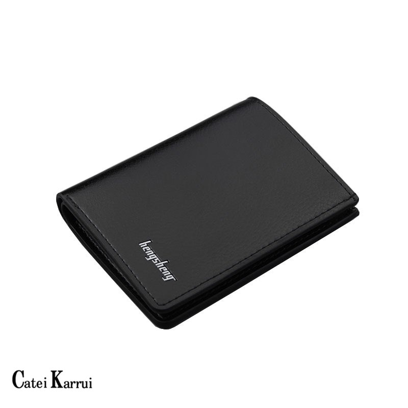 Catei Karrui portefeuille pour hommes Ultra-mince Vertical portefeuille multi-carte Position carte sac court coréen rétro portefeuille