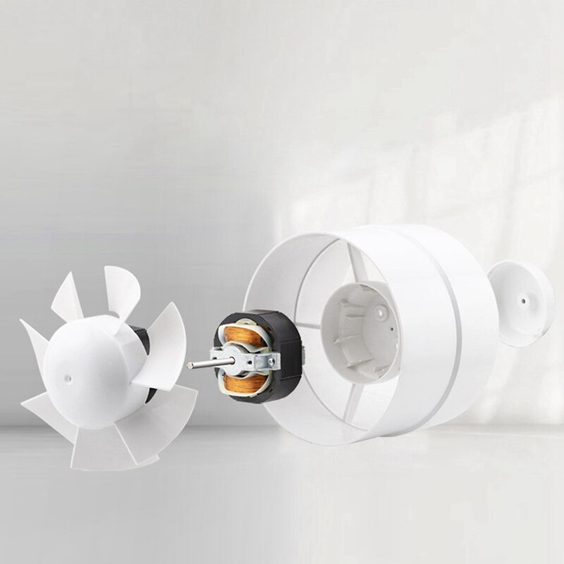 Duct Fan 100Mm Ventilator-Met Overschrijding-Stille Inliner Voor Badkamer, Kas, Garage, kassen Us Plug