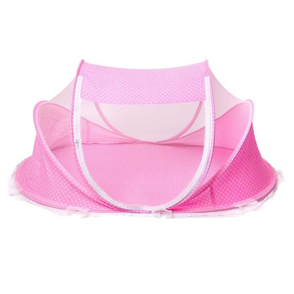 Neugeborenen freundlicher Polyester Faltbare Netz Spielen Zelt Moskito Netto Reise Kleinkind Bett Kissen Reißverschluss freundlicher Baby Krippe Faltbare