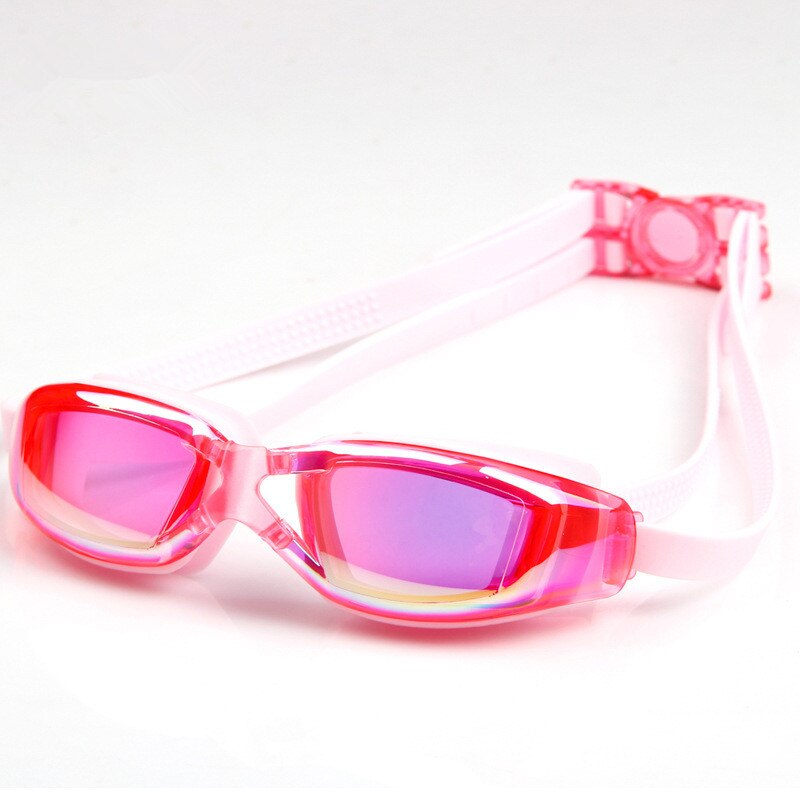 Gafas de natación para niños niñas piscina para niños gafas Anti niebla impermeables adecuadas para 5-13 años viejo: rose