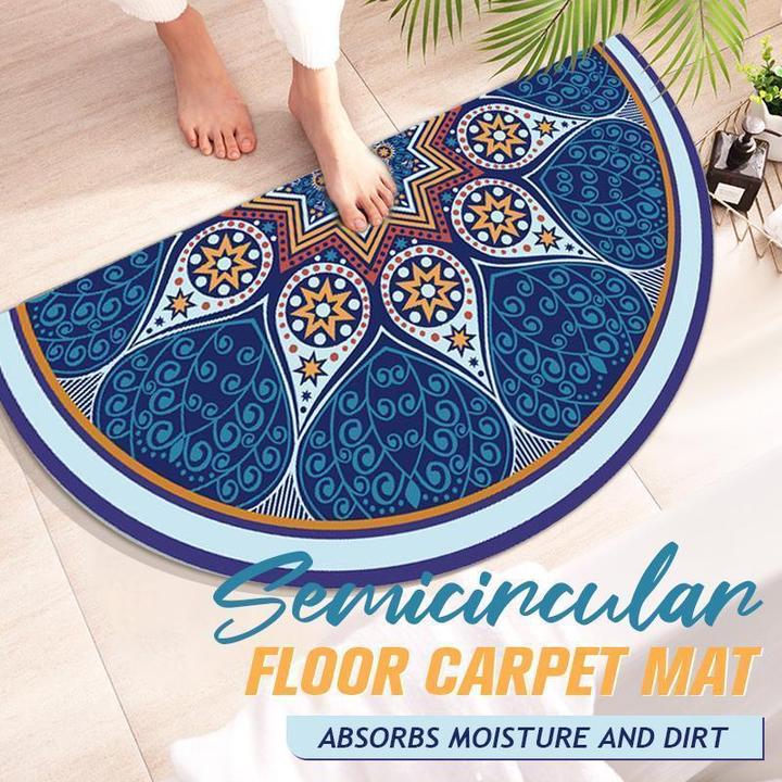 Halfronde Vloer Tapijt Mat Anti-Slip Tapijt Zachte Vloer Deur Mat Househould Badkamer Woonkamer Keuken Wc Voet Pad: 45x90cm / Number 8