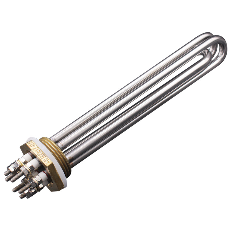 DERNORD-elemento calefactor de inmersión DC, 24V, 900W, enchufe de tornillo, calentador de tubo Tubular con rosca BSP de 1 1/4 &quot;DN32 42mm