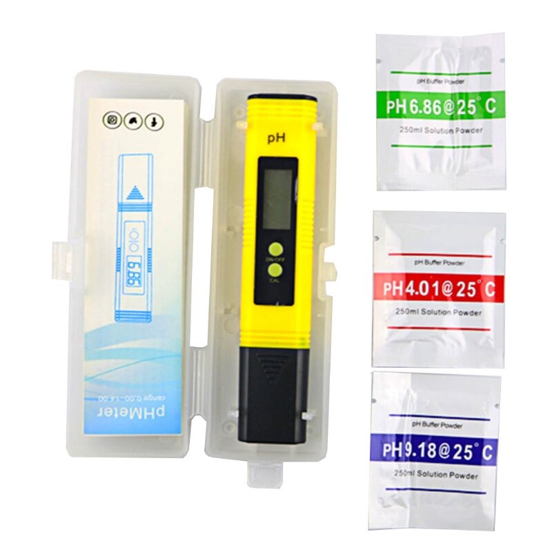 Digital PH Meter PH Tester Water Tester Protable LCD Safe Dip Water Measurement Tool 0.01 PH High Accuracy