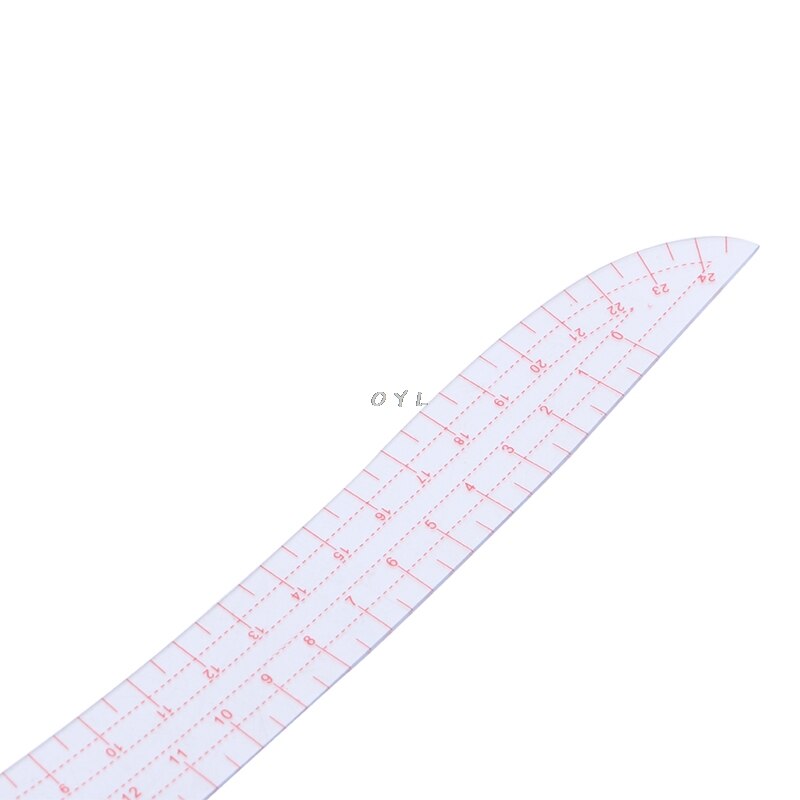 Sewing Ruler Comma Shaped French Curve Plastic Tailor Drawing Craft Tool DIY