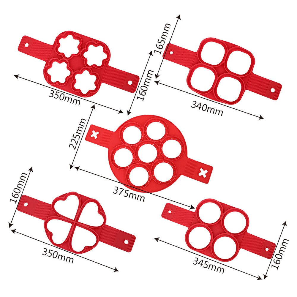 HILIFE Pancakes Cheese Egg Porous Mold Egg Ring Maker Eggs Mold Pancake Maker Cooking Tool Nonstick