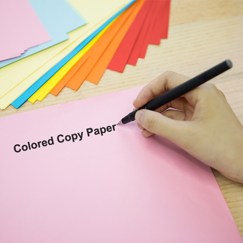 7757/ 7758 Color Copy Paper A4 80g 100 Sheets Kids Handmade Paper Double Sided Colored Paper School Office Supply