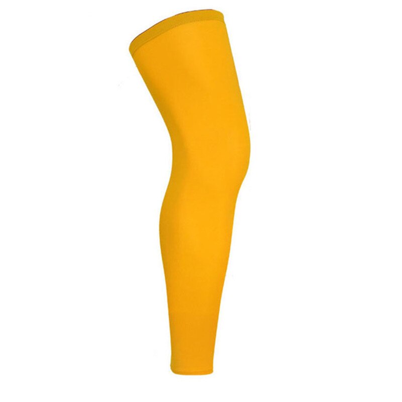 Sport Knie Pads Warm Compressie Leggings Outdoor Basketbal Voetbal Beschermende Kleding: YELLOW / Xl