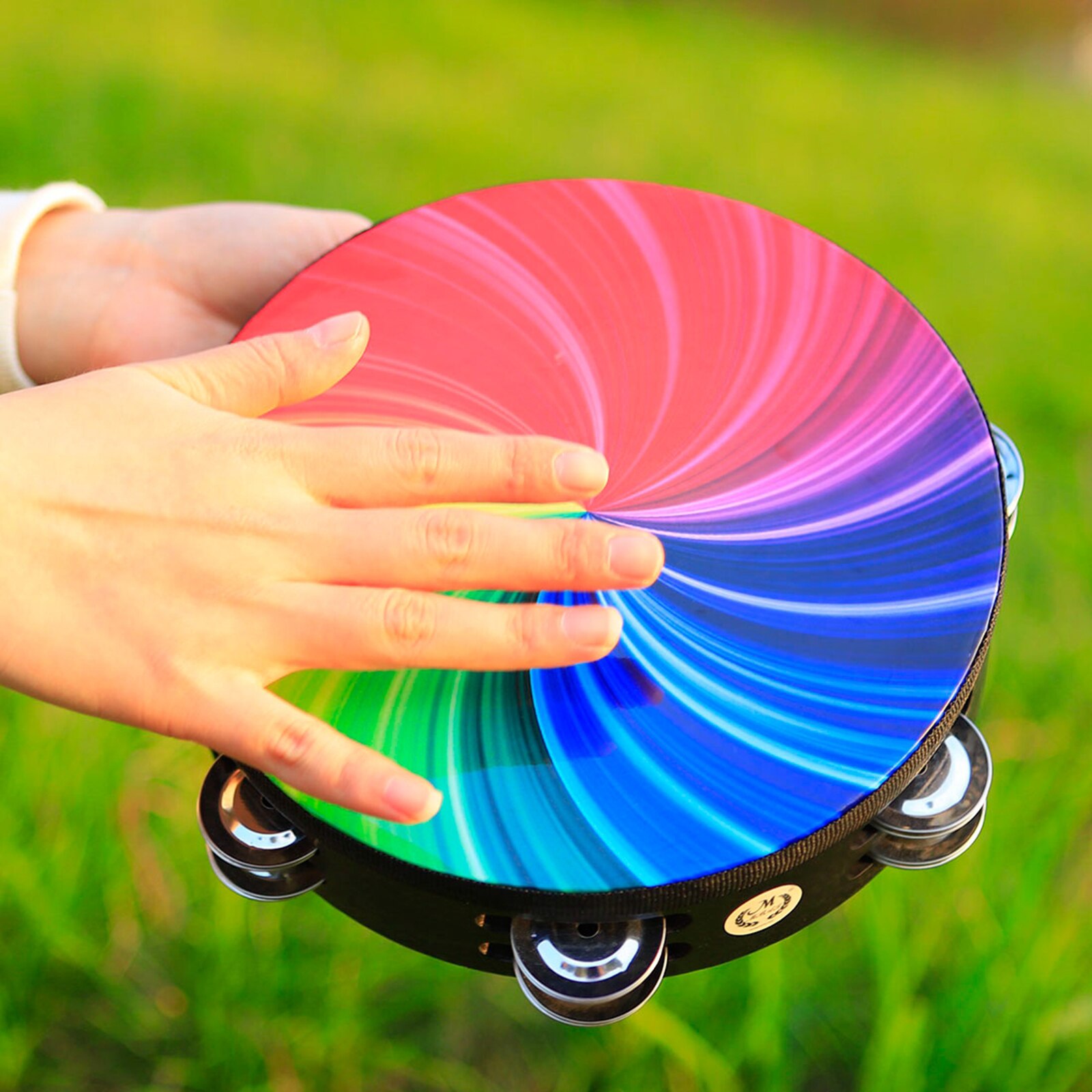 8" Musical Tambourine Tamborine Drum Percussion Party Festival Instrument