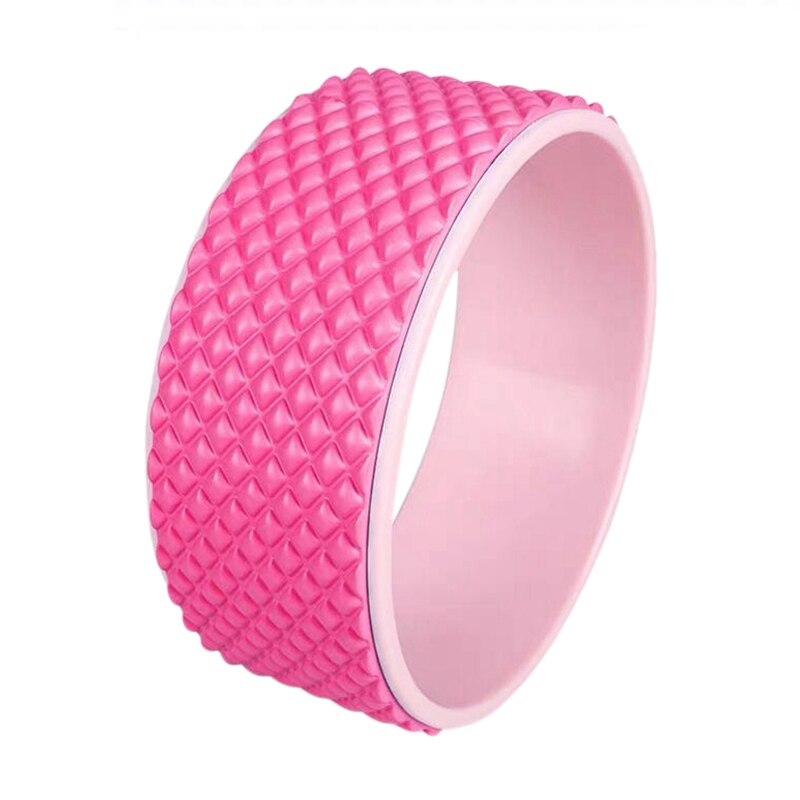 Roda de yoga pilates yoga círculo cintura profissional equipamentos fitness pilates antiderrapante círculos volta exercício treinamento esportivo: Rosa