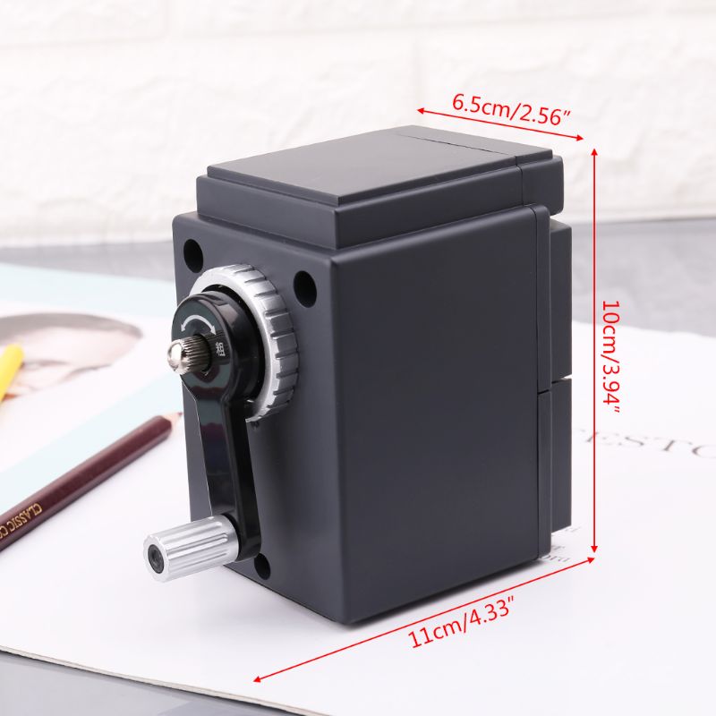 1 ud. Sacapuntas Retro de estilo de cámara Vintage sacapuntas mecánico Manual manivela papelería para estudiantes sacapuntas