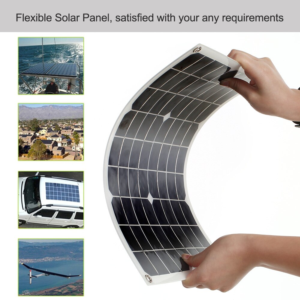 10W 18V Flexible Solar Panel Battery Dual Output Solar Power Energy With USB Interface High Conversion Rate Solar Panel System