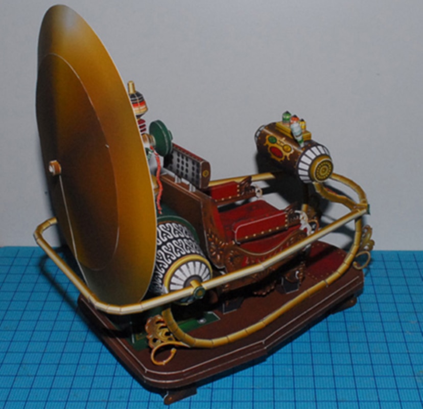 Película: máquina del tiempo ultra fino papel modelo kit