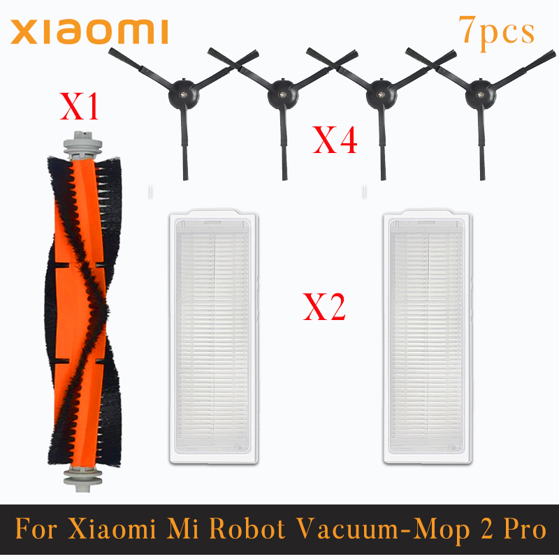 Voor Xiaomi Mi Robot Vacuüm-Mop 2 Pro/Lite MJST1SHW MJSTL Hepa Filter Mop Doek Belangrijkste Zijborstel Mijia Stofzuiger Accessoires: Chocolade