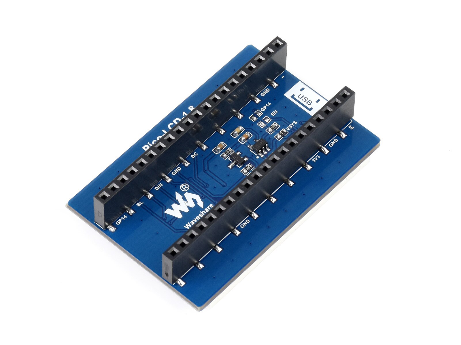 1.8Inch Lcd Display Module Voor Raspberry Pi Pico, 65K Kleuren, 160 × 128, Spi