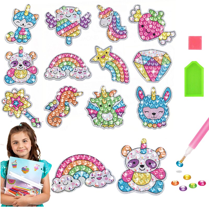 Boîte à Notes DIY Peinture Diamant - Kit Avec 160 Notes Autocollantes Et Décorations 5D, En Bois, Pour Bureau Et Décoration