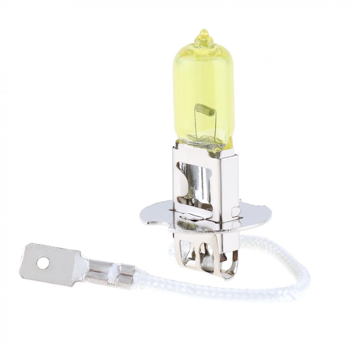 12V H3 2500K 100W Gelb Licht Super Helle Auto Xenon Halogen Lampe Auto Vorderseite Scheinwerfer Nebel Birne Auto Styling Kopf Licht Lampe