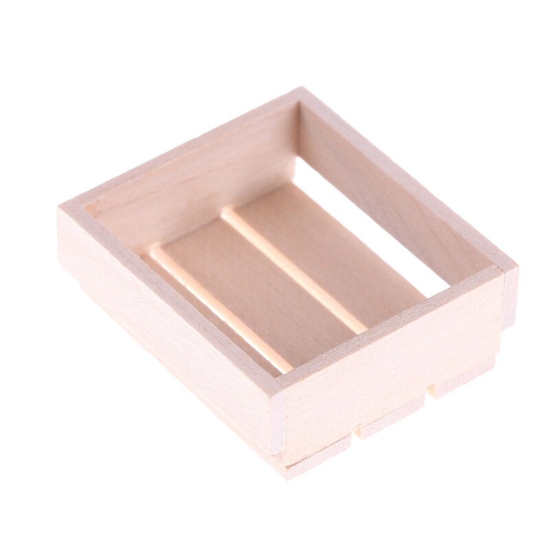 Kuchnia drewniane pudełko miniaturowe akcesoria kuchenne rama drewniana DIY drewniany domek dla lalek miniatury 1:12 akcesoria domek dla lalek