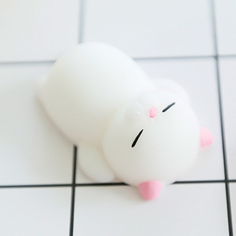 HEIßER Mini Mochi Faule Katze Telefon Riemen Zubehör freundlicher Nette Tiere Squishy Spielzeug Anti-betonen Weichen quetschen Knebel Spaß witz P15