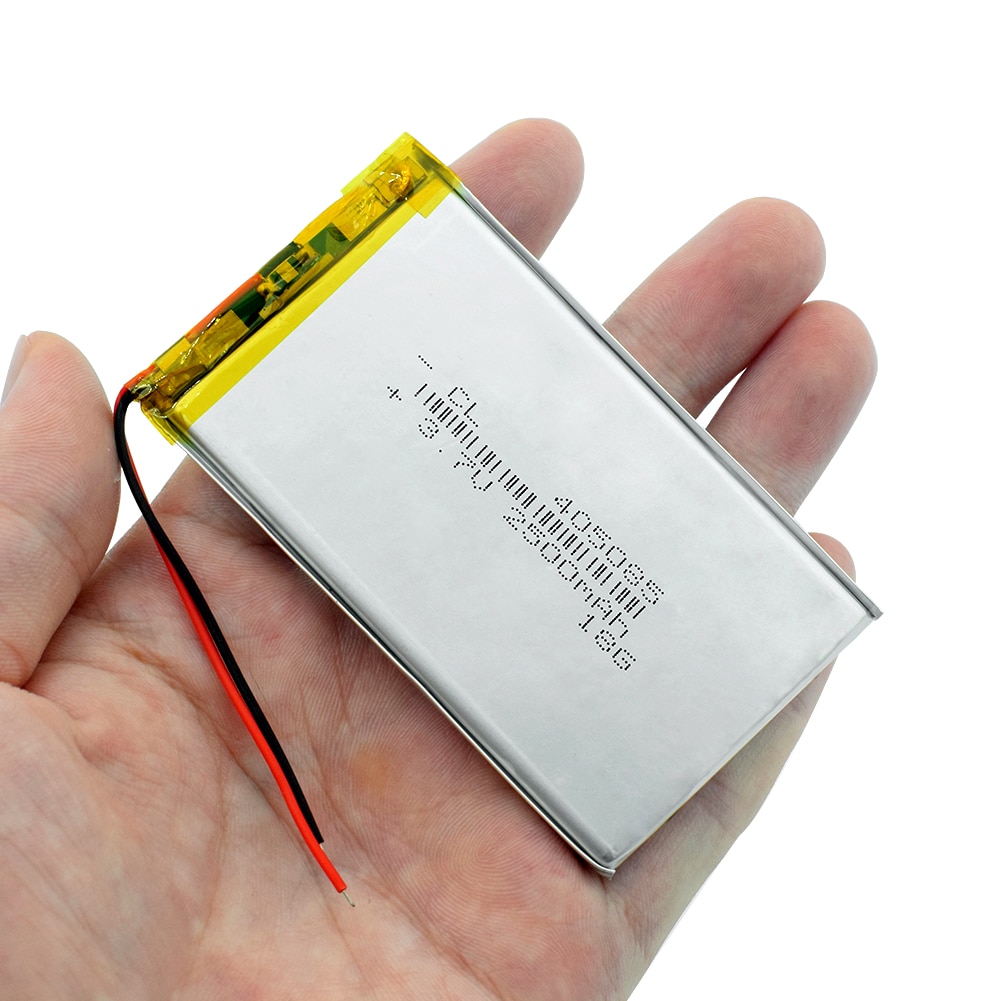 3.7V 2500mAh Li-polymer Battery 405085 For MP4 MP5 DVD GPS Camera Lipo li-ion Lithium Li-polymer Battery Replacement Battery