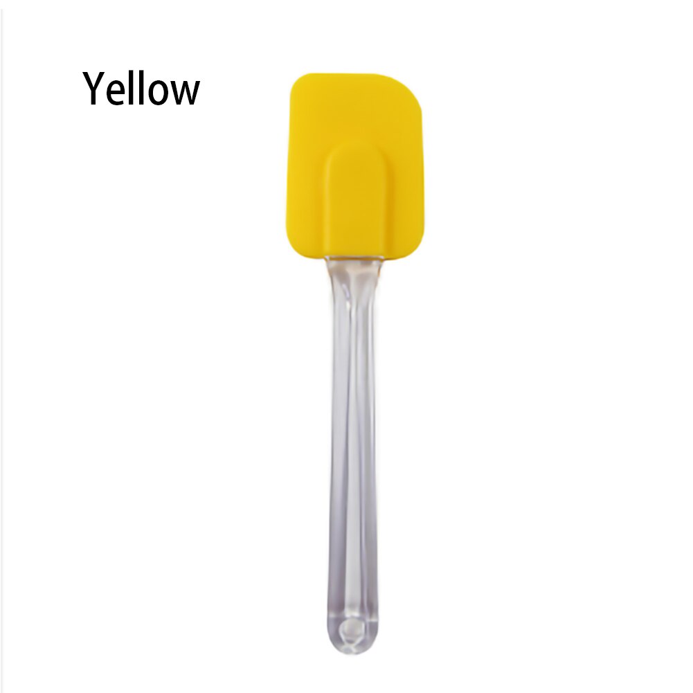 High Temperature Silicone Scraper To Make Cake Baking Cream Spatula: YELLOW