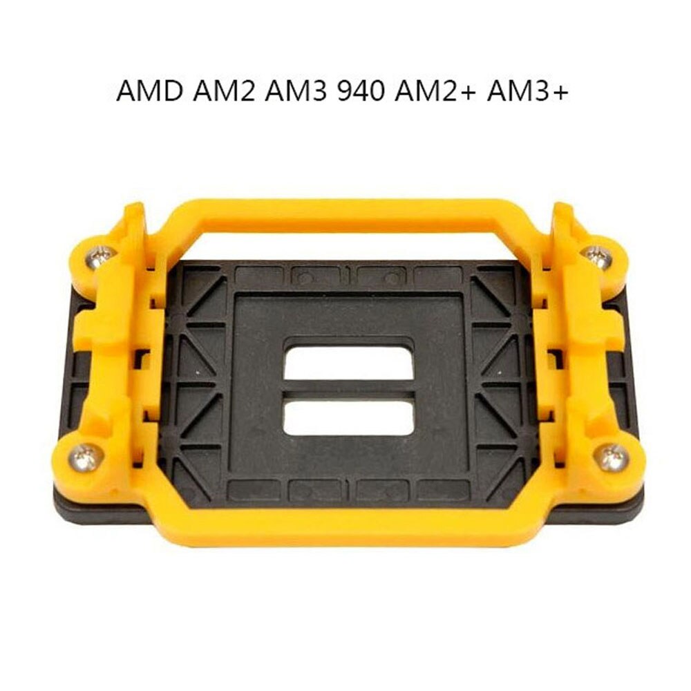 Replacement CPU Holder Plate Cooling Fan Heatsink Socket Base Dock For AMD 940 AM2 AM2+ AM3 AM3+: Yellow