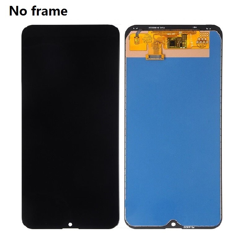 For Samsung Galaxy A20 A205 SM-A205F A205FN A205F/DS A205M A205GN/DS LCD Display Touch Screen Digitizer Sensor Replacement Frame