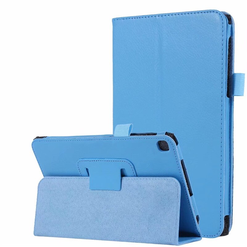 Smart Case For Samsung Galaxy Tab A 8.0" inch Tablet SM-T290 T295 T297 PU Leather Cover Case T290 Protective Case Funda: 02 Light Blue