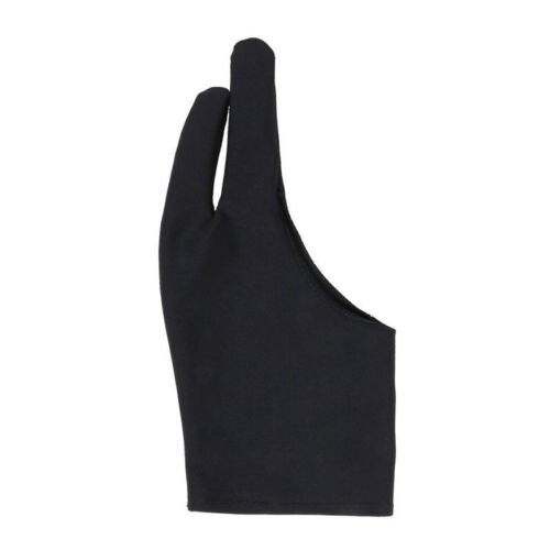 1pc Free Size Two Finger Anti-fouling Glove For Artist Drawing &amp; Pen Graphic Tablet Pad Household Gloves