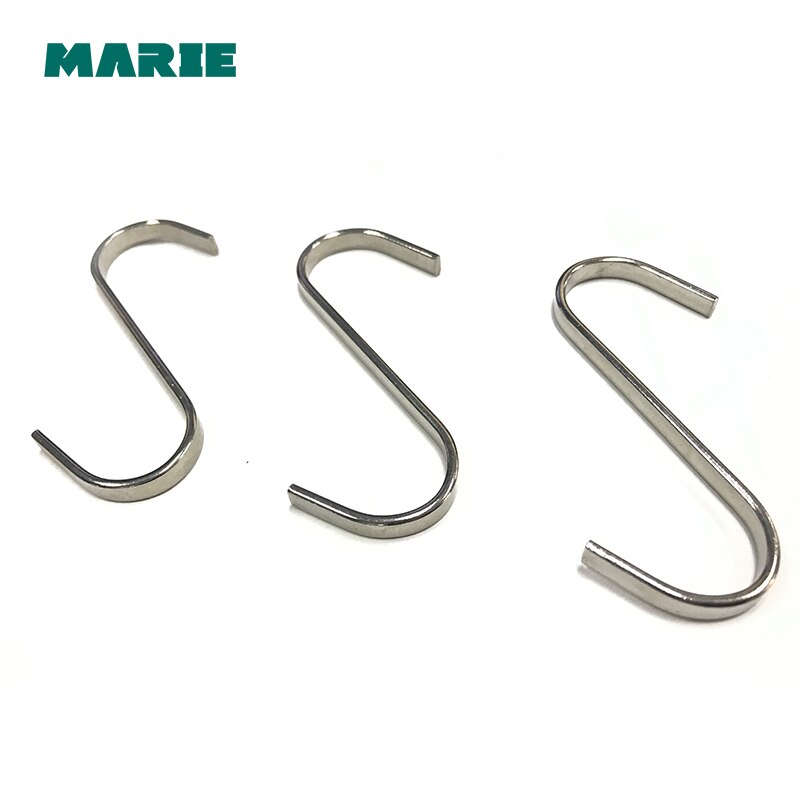 Gancho para colgar en forma de S de acero inoxidable, ganchos para colgar ropa de baño o cocina, ganchos para colgar ollas