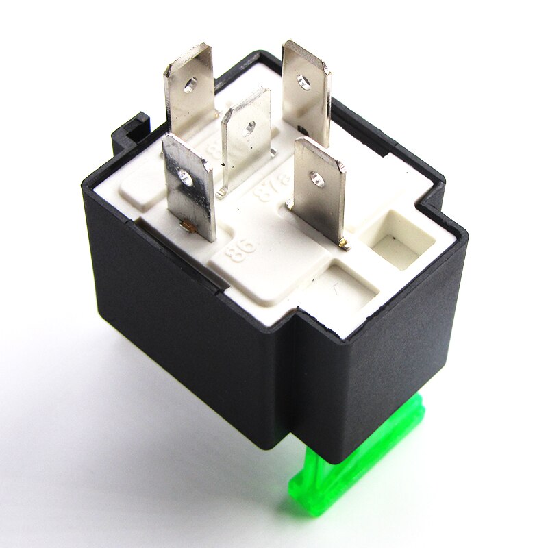 Wysokiej jakości przekaźnik elektroniczny przekaźniki samochodowe z folią ubezpieczeniową bezpiecznik samochodowy robić 4Szpilka lub 5Szpilka DC 12V/24V 30A wodoodporny wstępnie okablowany