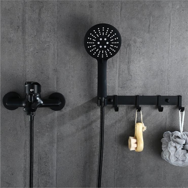 1set Bathroom Tub Faucet Single Handle Cold and Mixer Tap with Hand Shower Wall Mounted Bath Faucet Bathtub Faucet