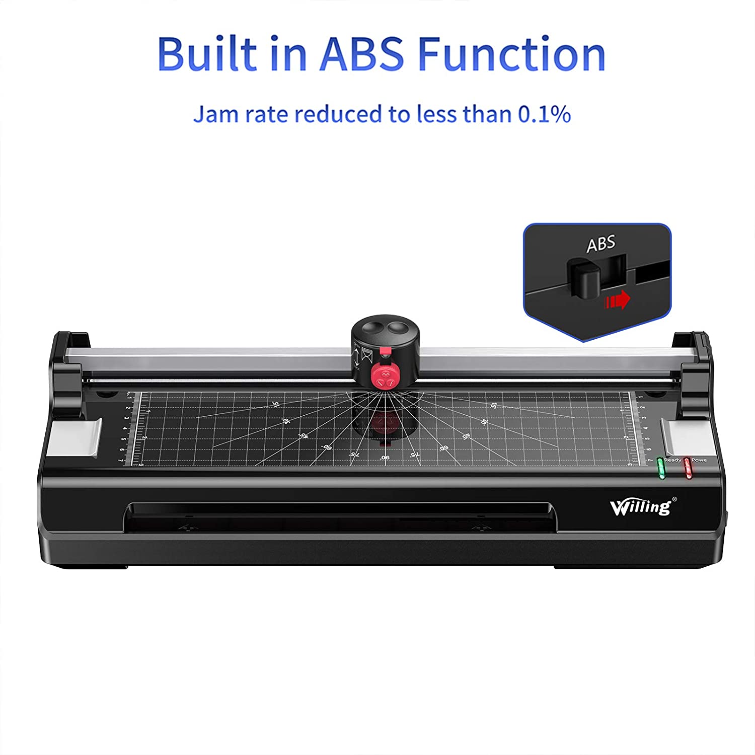 Thermal Laminator Machine, A4 laminator, 9 Inches, 2 Roller System, Quick Warm-Up, Includes Laminating Pouches, Paper Trimmer