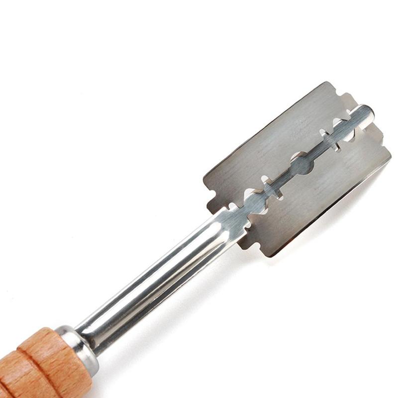 Träbröd halta verktyg bageri skrapa brödkniv/skärare deg bröd halta med blad och lock